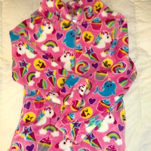 Girls size 6X unicorn, rainbow &cupcake onesie